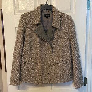 Talbots Women's Textured Gray Blazer